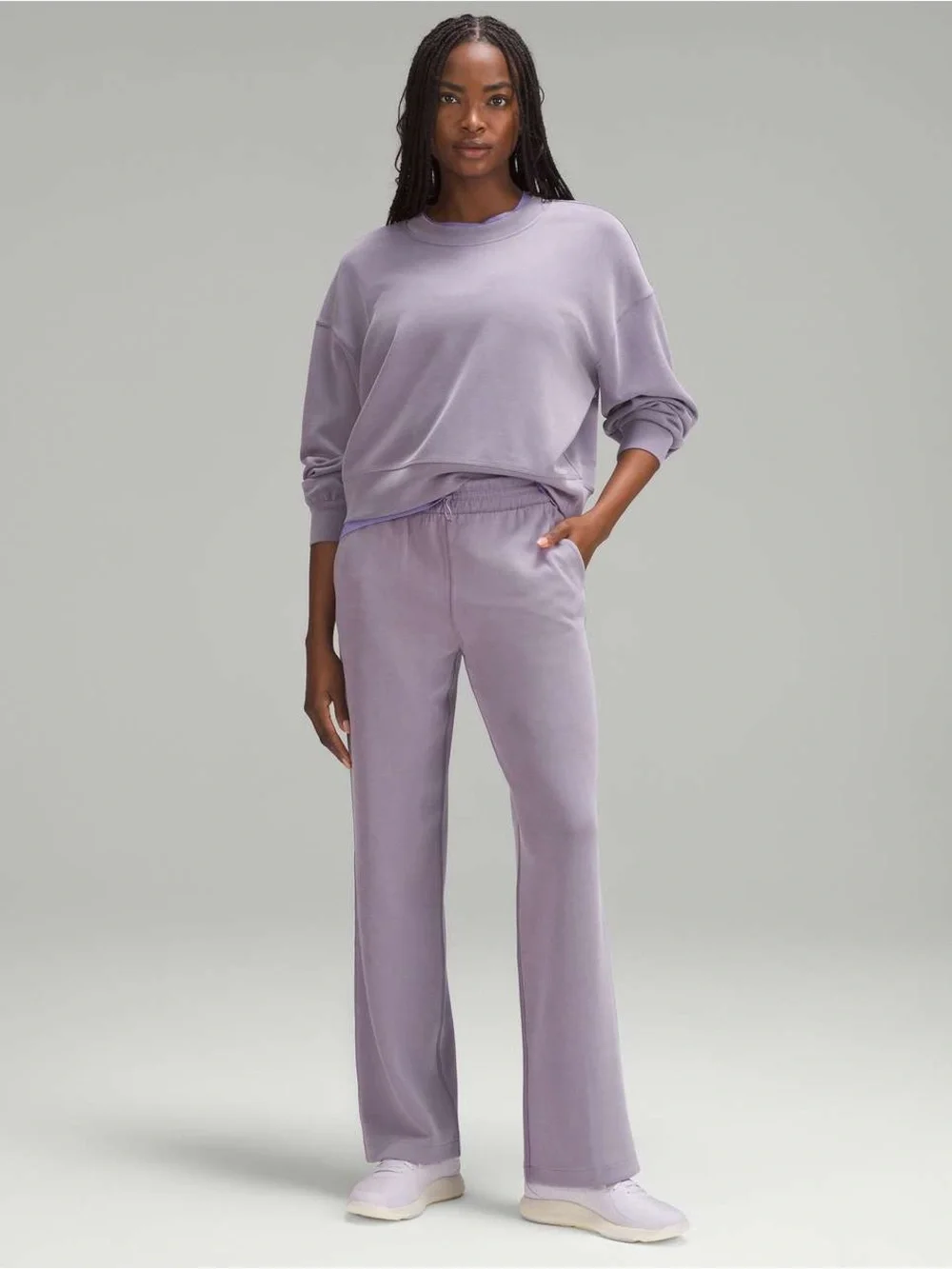 Lululemon Softstreme High-Rise Pant *Full Length in Purple Ash Size 12